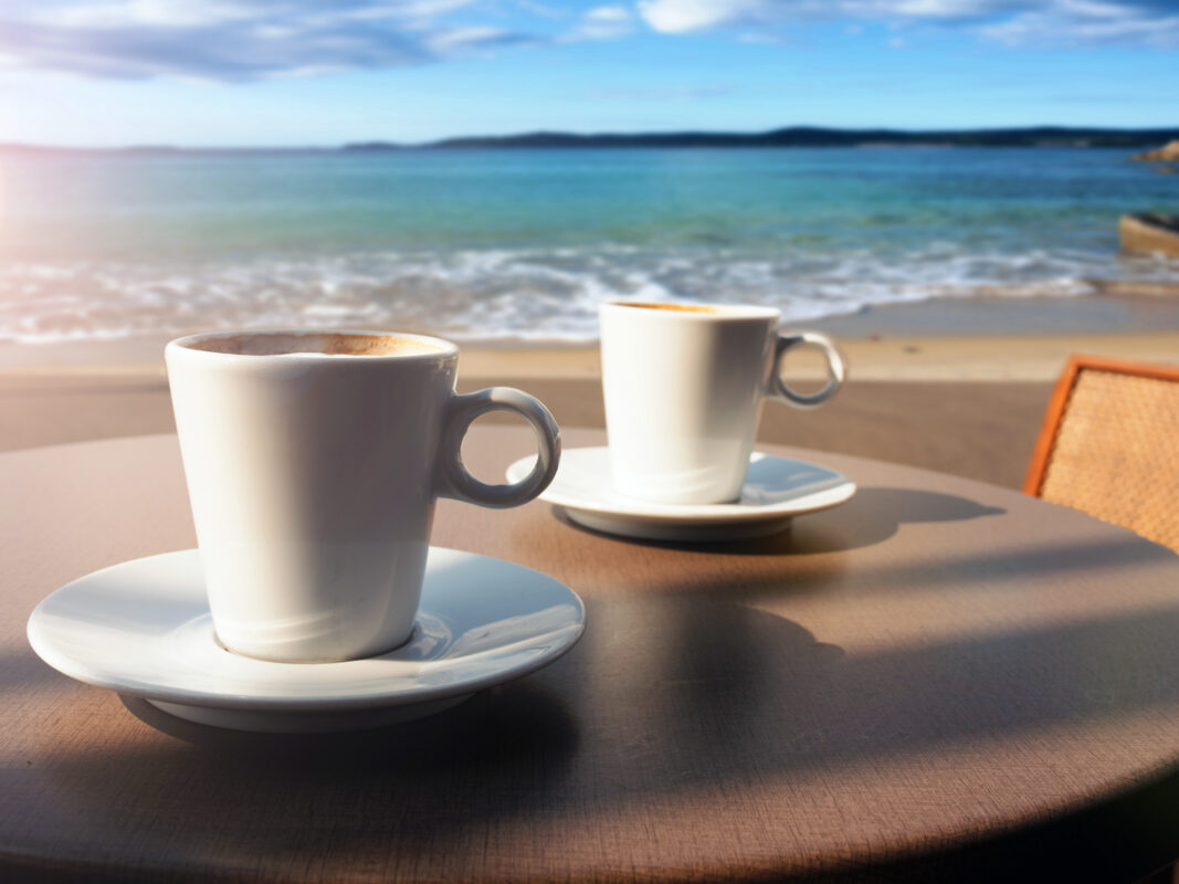 caffè in spiaggia