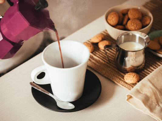 caffè con la moka